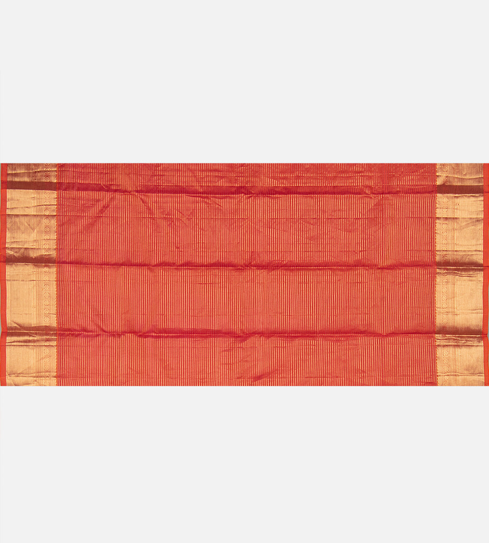Pinkish Orange Soft Silk Saree