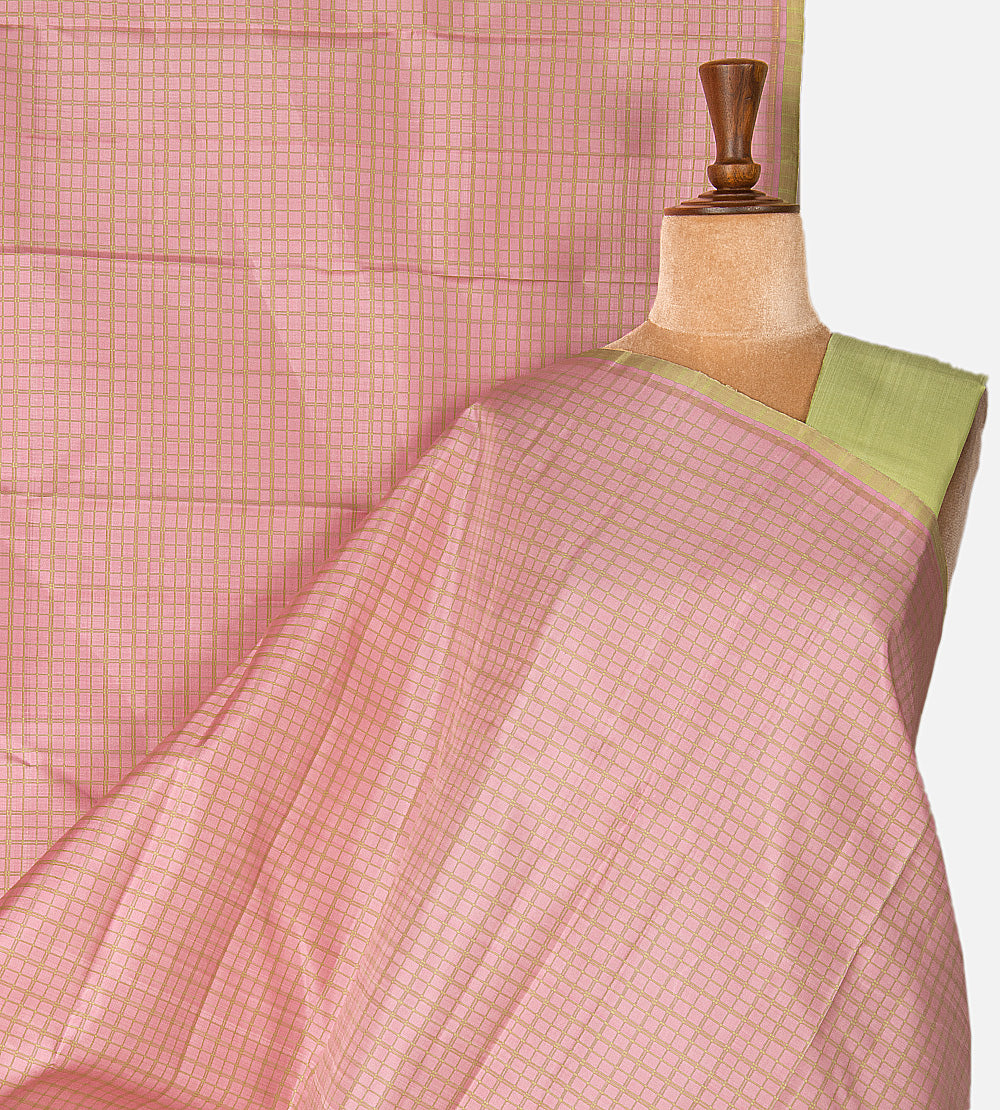 Pink Kanchipuram Silk Saree