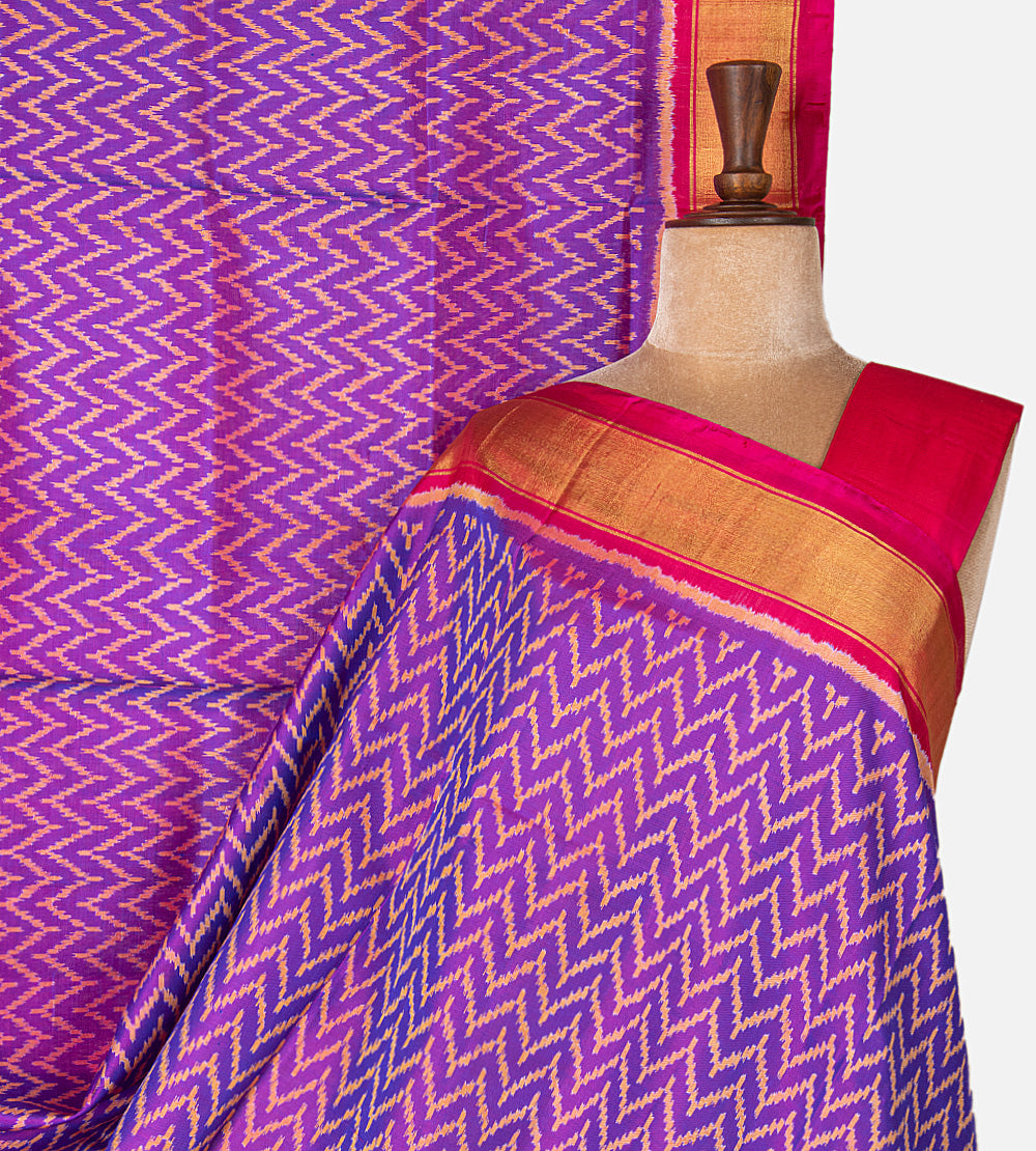 Purple Patola Silk Saree