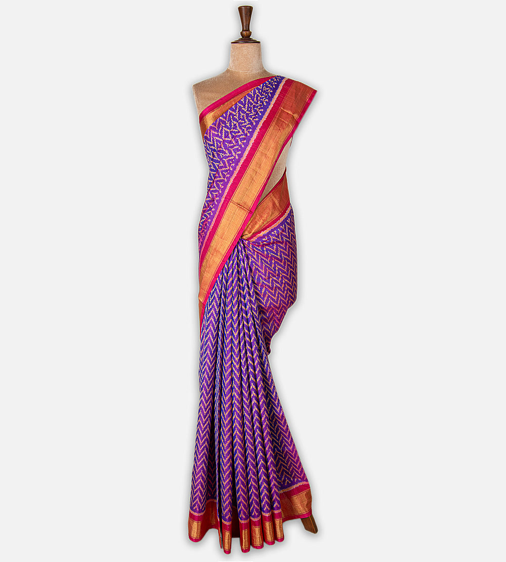 Purple Patola Silk Saree