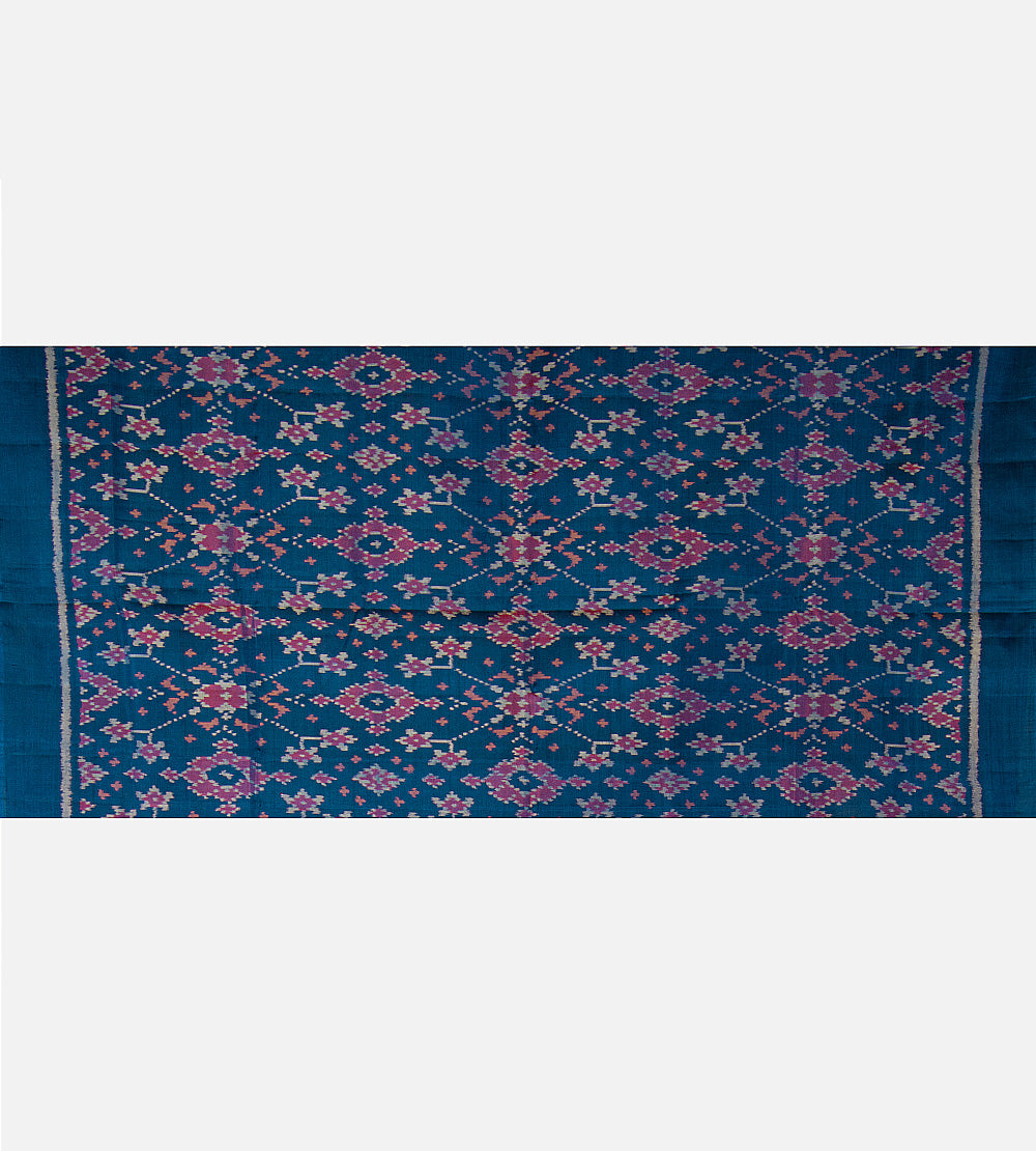 Blue Patola Silk Saree