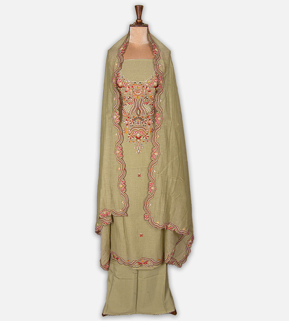 Sage Green Mul Cotton Salwar