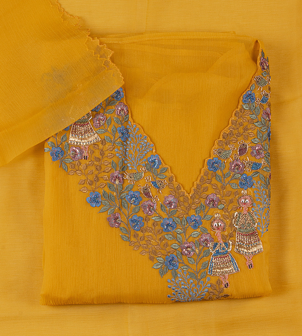 Yellow Organza Salwar