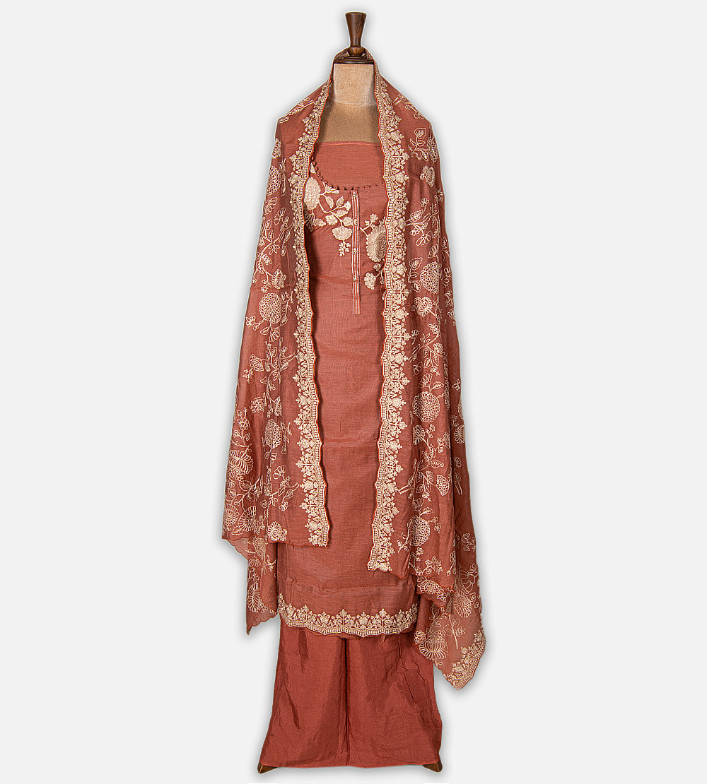 Brick Red Mul Cotton Salwar