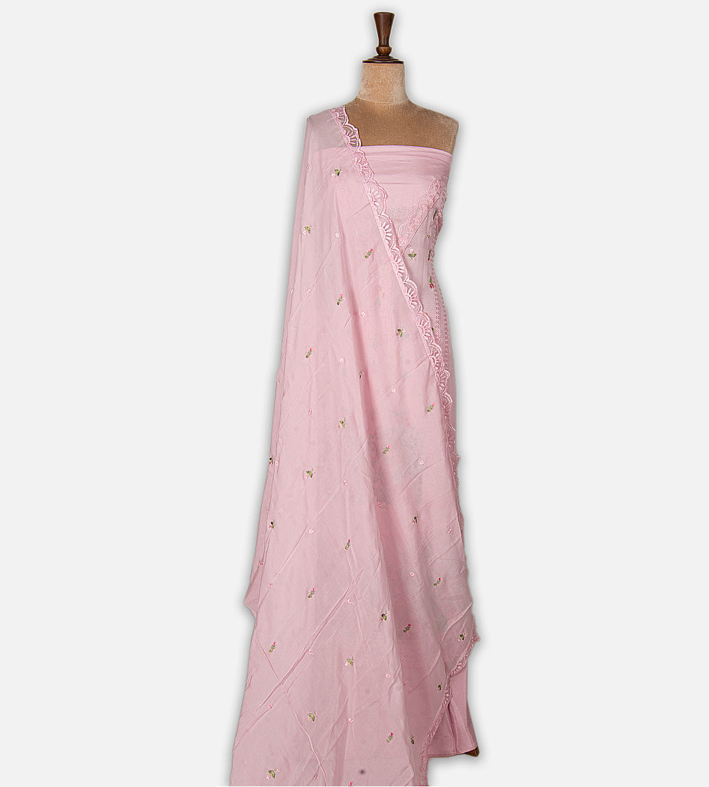Dusty Blush Pink Organza Salwar