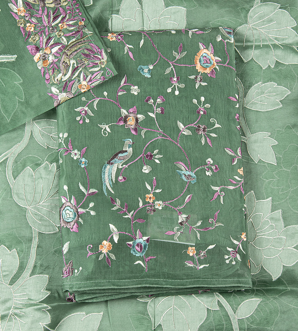 Green Organza Salwar