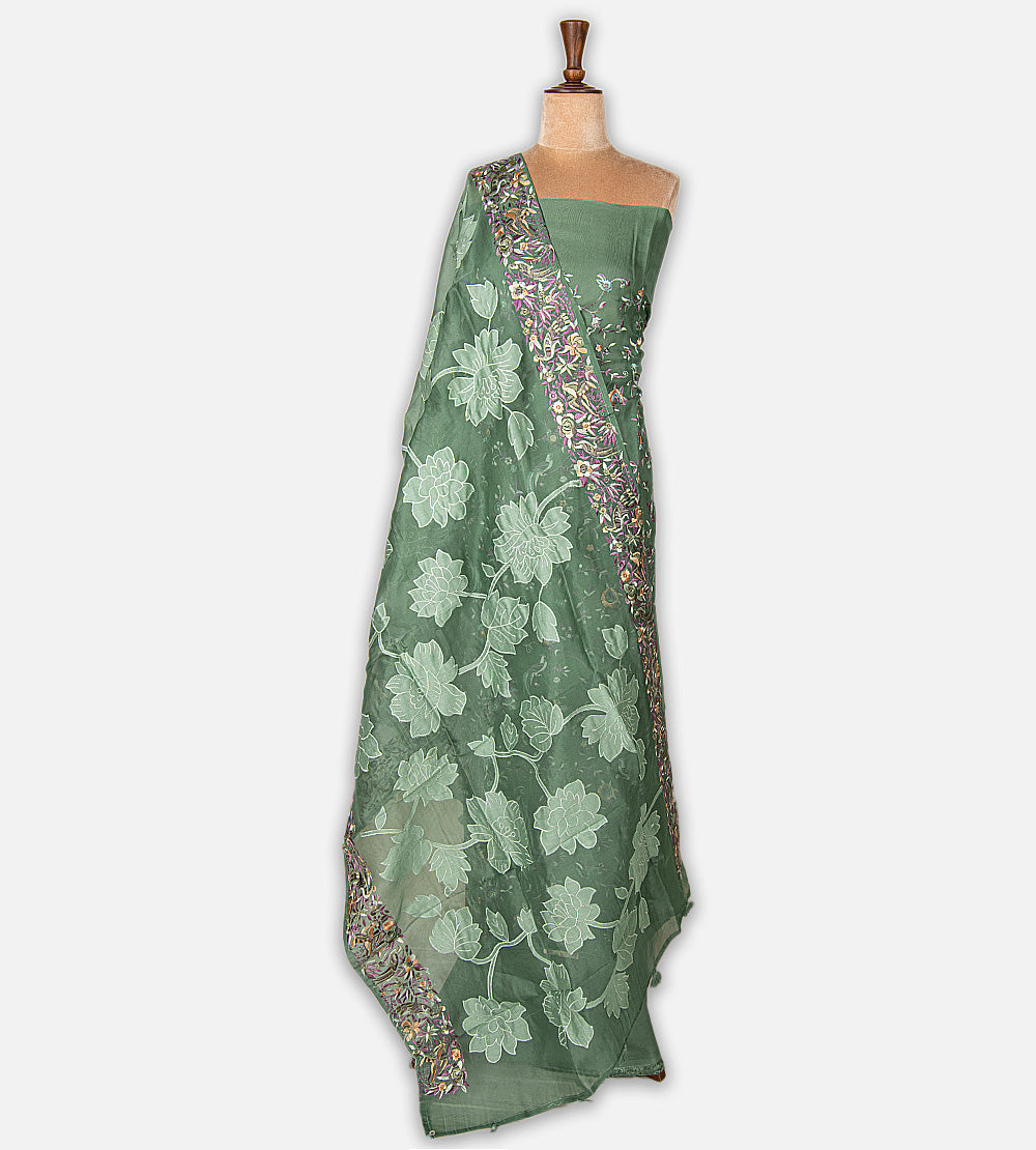 Green Organza Salwar
