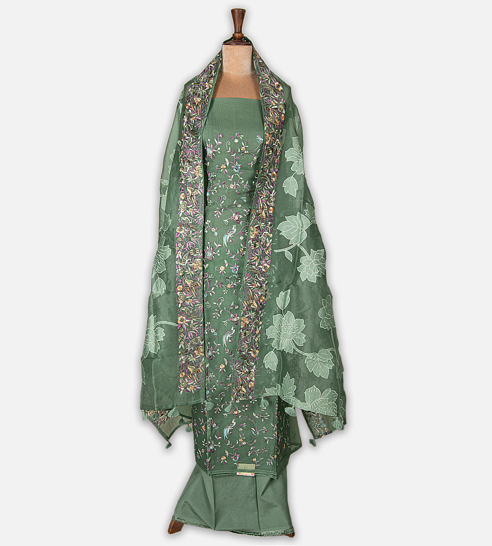 Green Organza Salwar