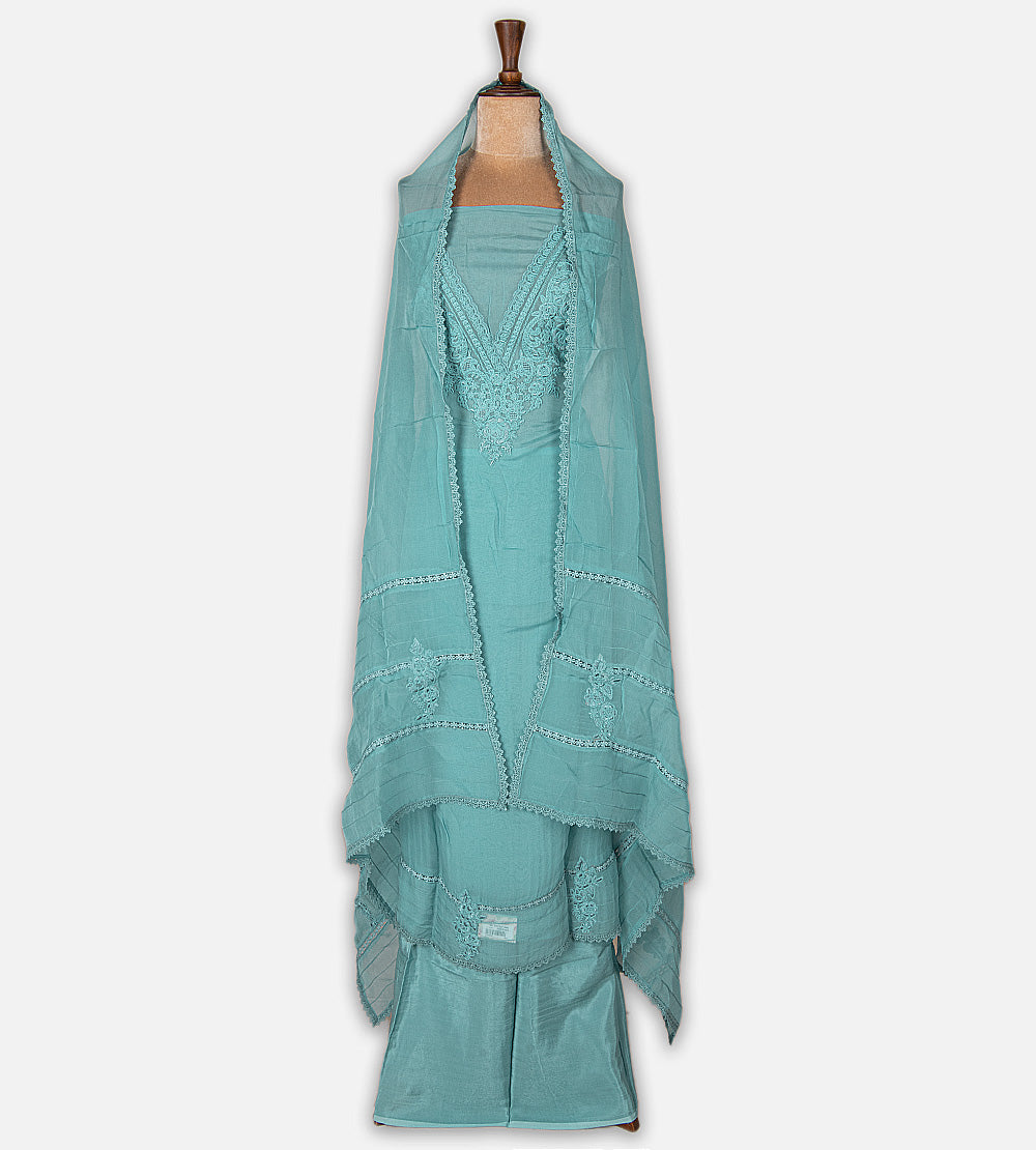 Blue Organza Salwar