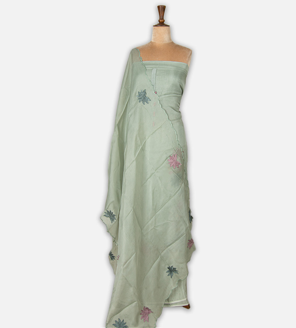 Dusty Blue Organza Salwar