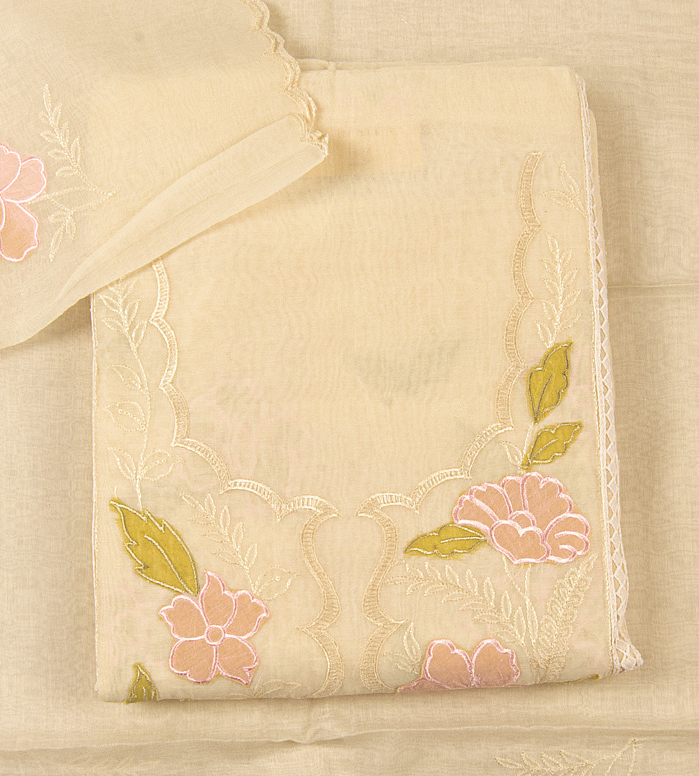 Light Beige Mul Cotton Salwar