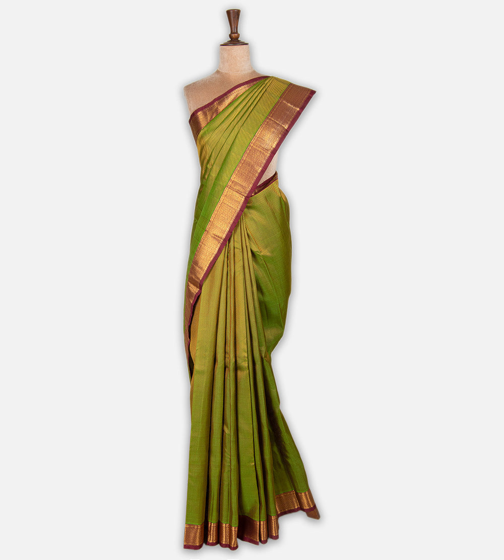 Light Green Kanchipuram Silk Saree
