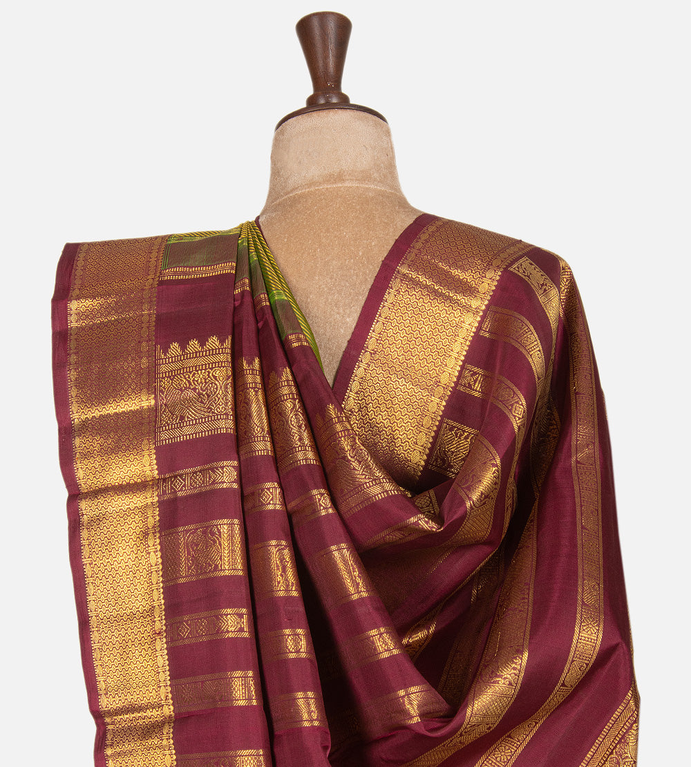 Light Green Kanchipuram Silk Saree