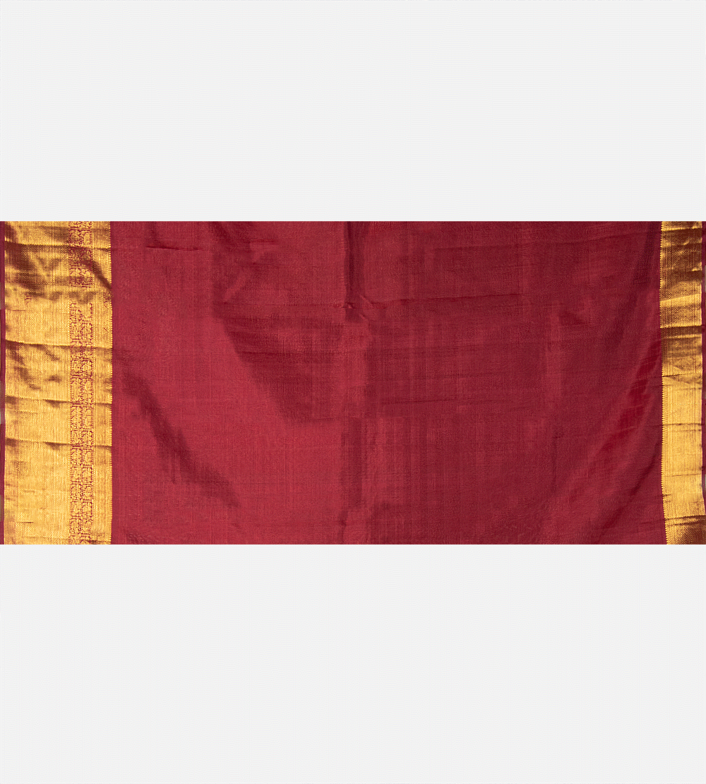 Maroon Kanchipuram Silk Saree