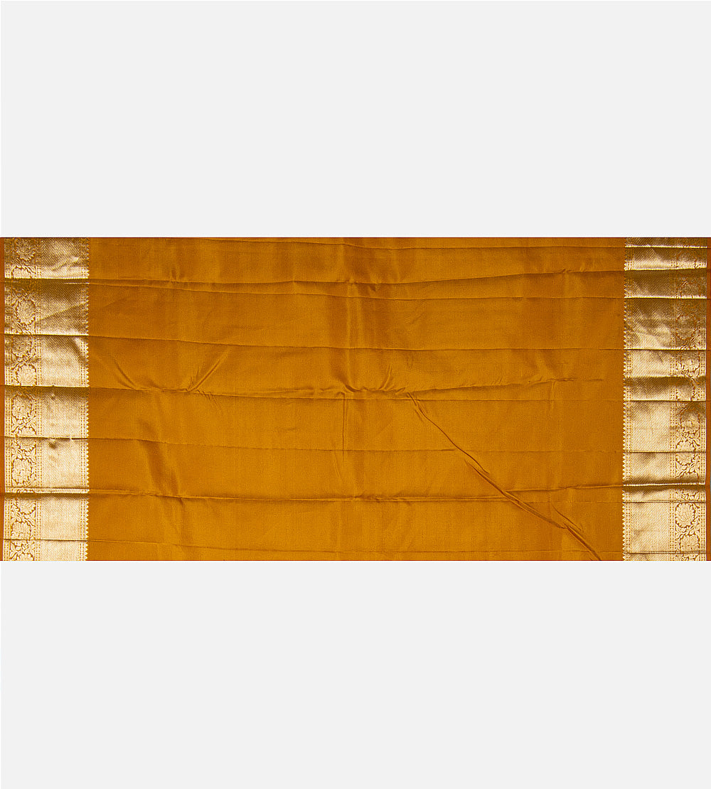 Yellow Kanchipuram Silk Saree
