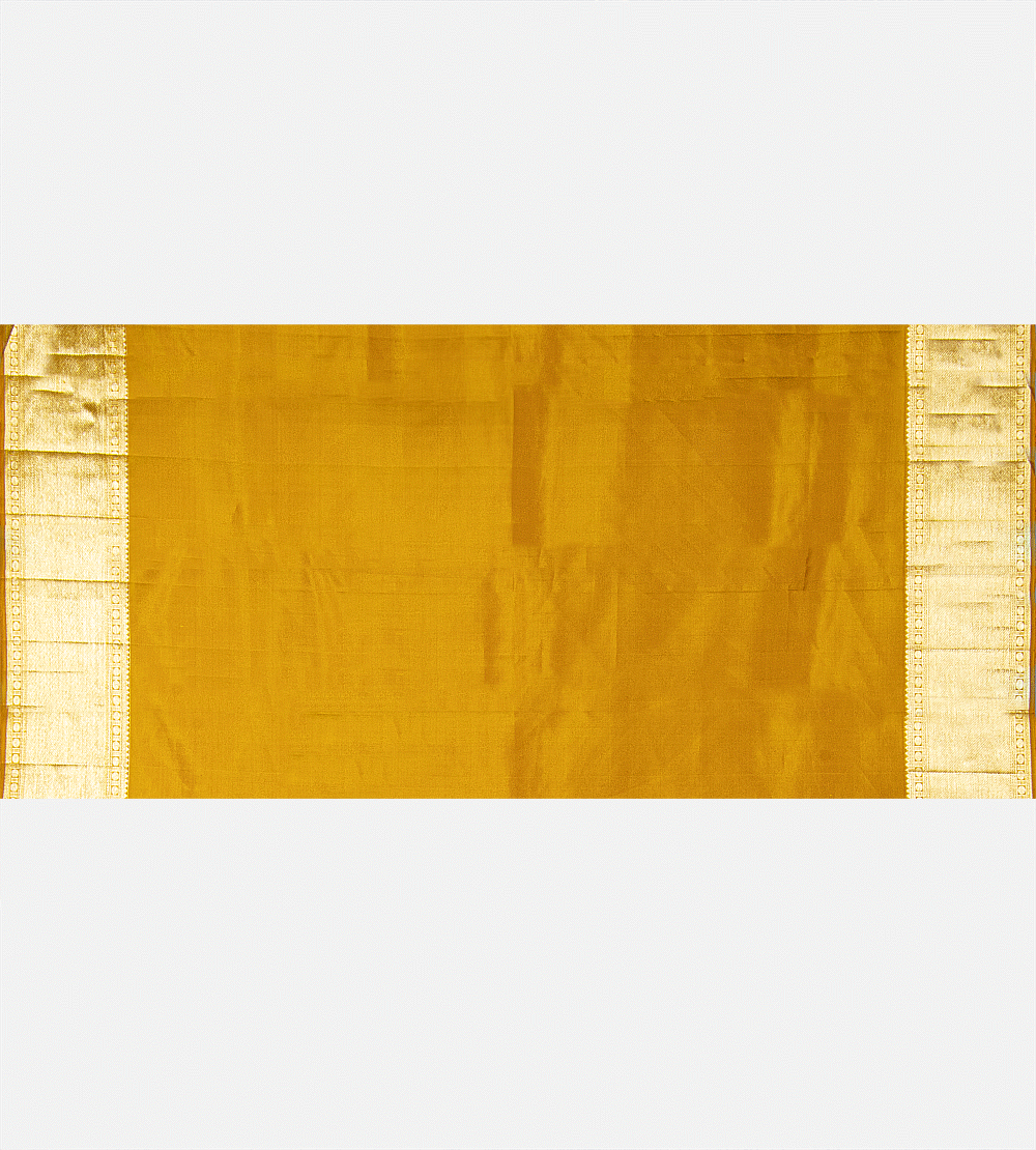 Yellow Kanchipuram Silk Saree