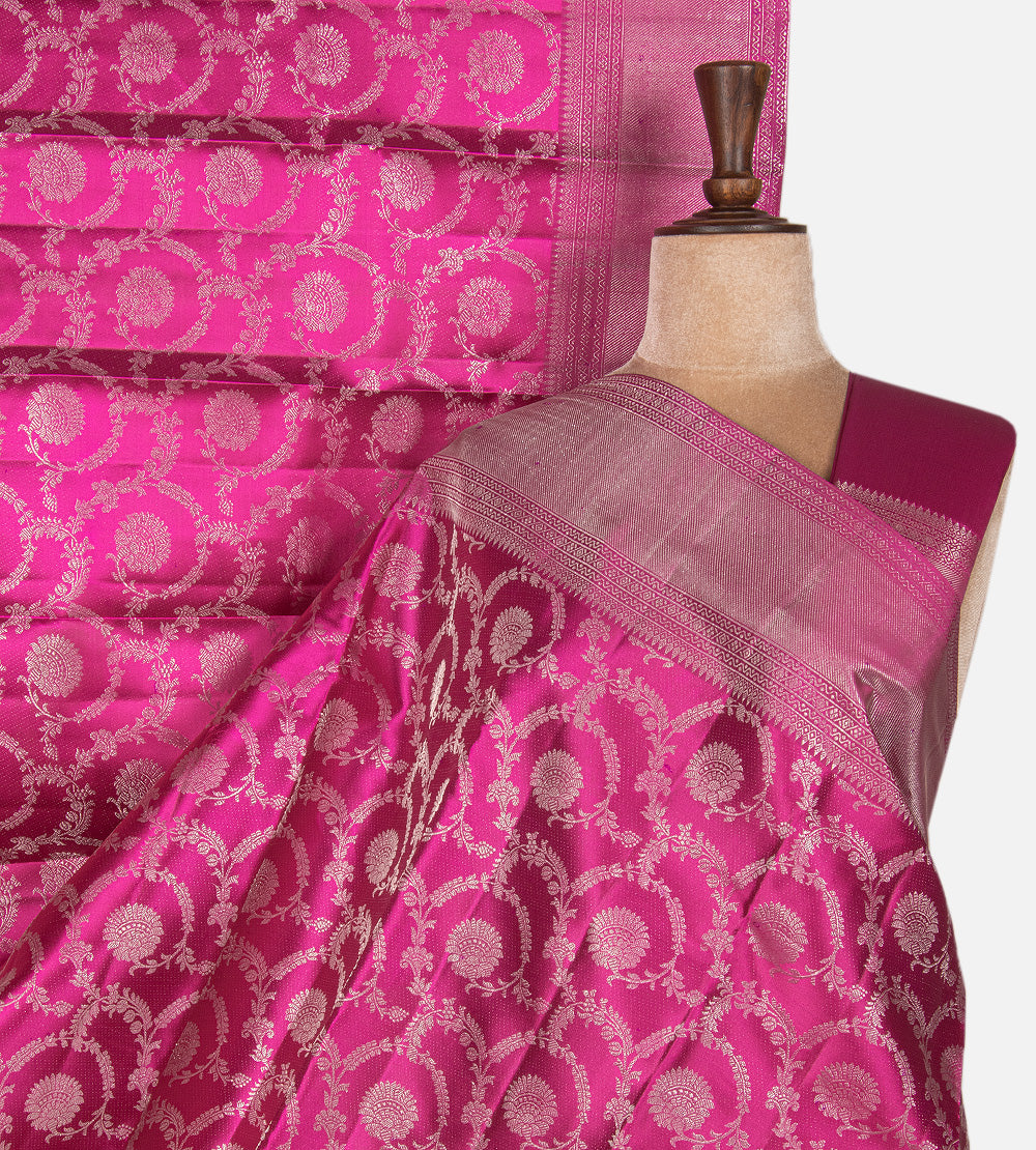 Pink Kanchipuram Silk Saree