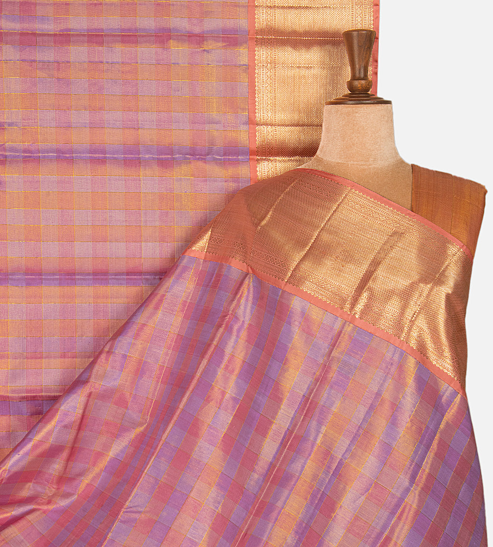 Multicolour Kanchipuram Silk Saree