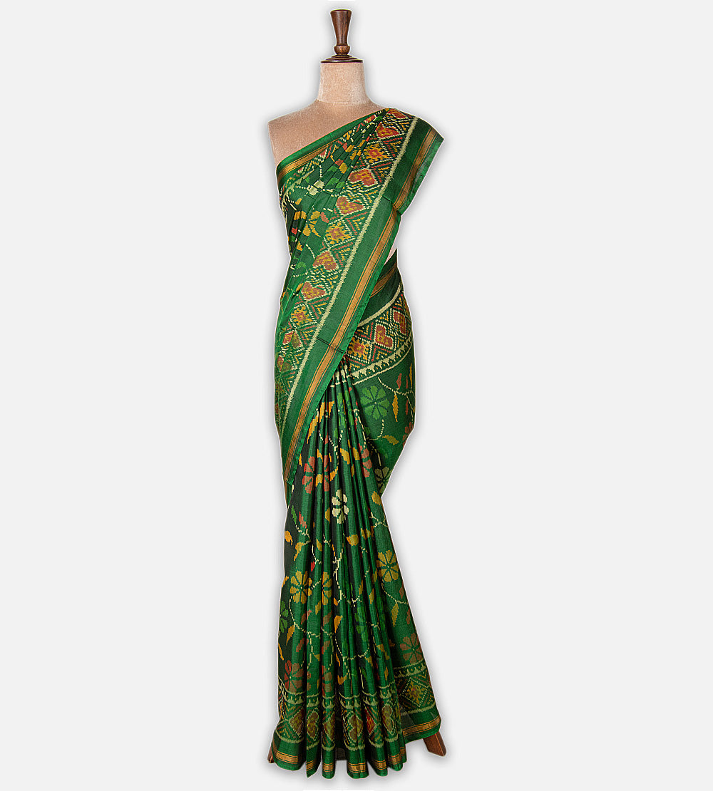 Green Patola Silk Saree