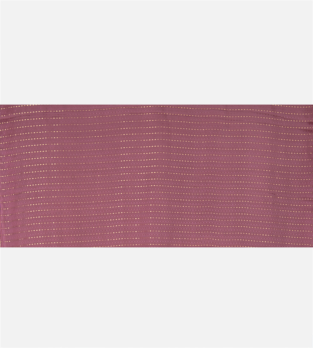Dusty Mauve Mysore Crepe Saree