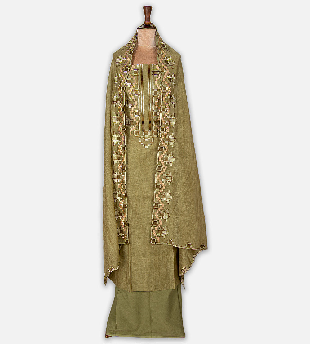 Green Mul Cotton Salwar