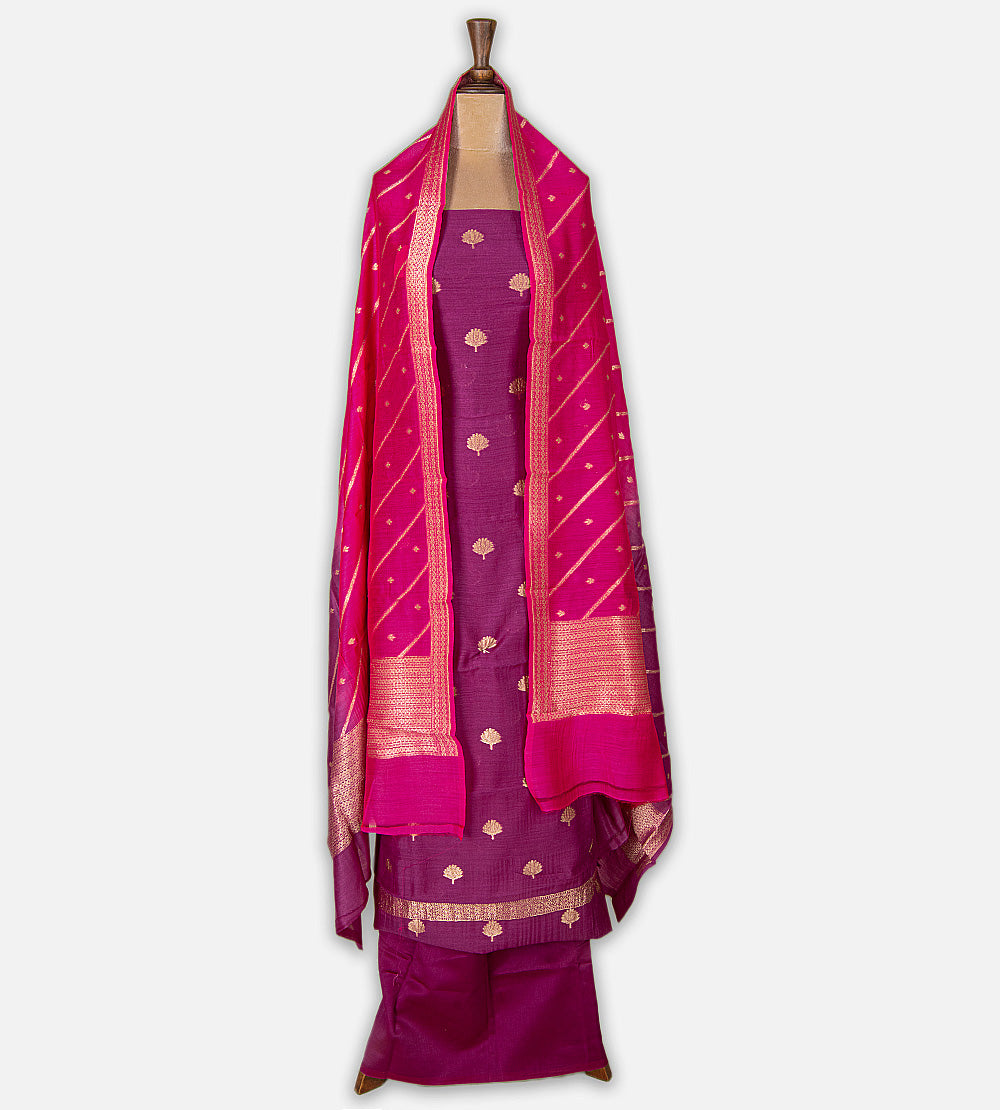 Purple Tussar Salwar