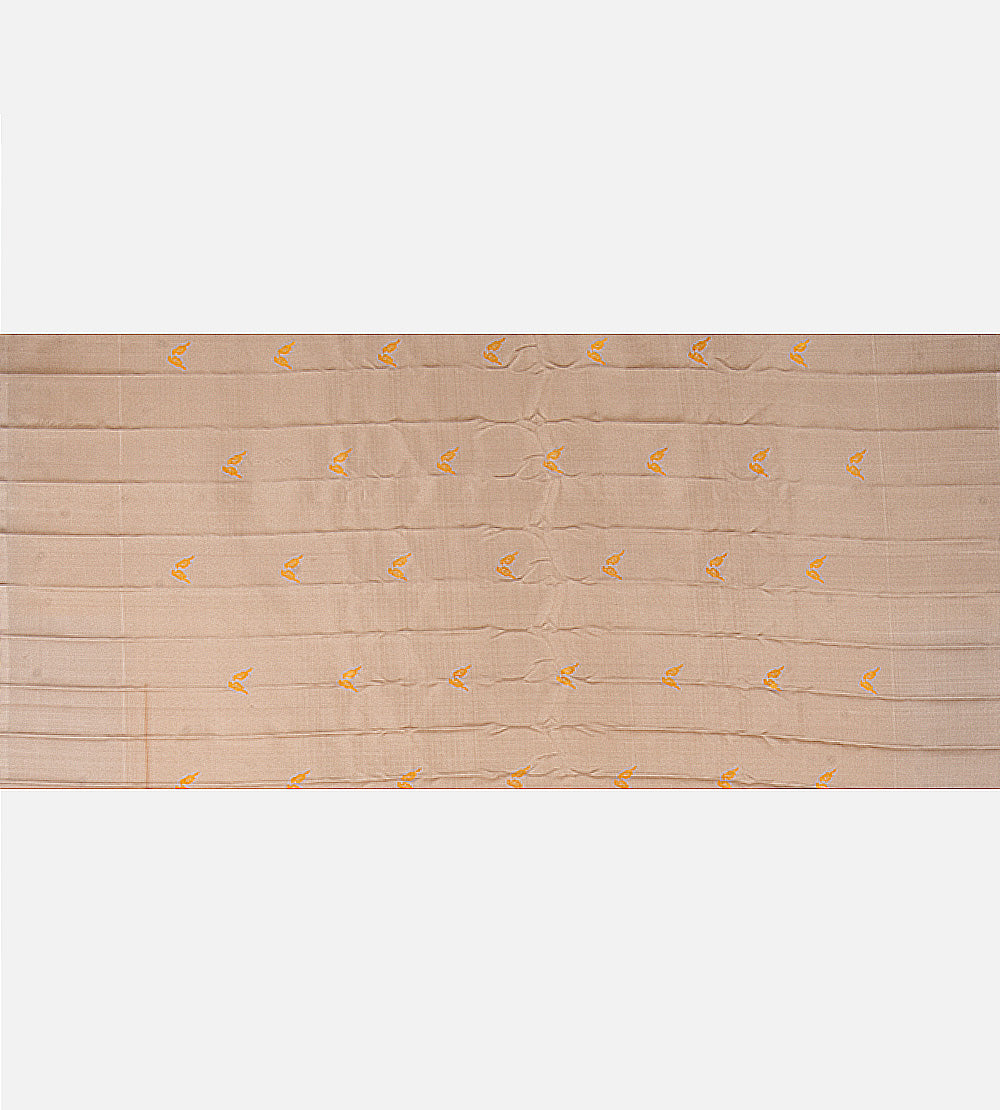 Yellow Gadwal Silk Saree