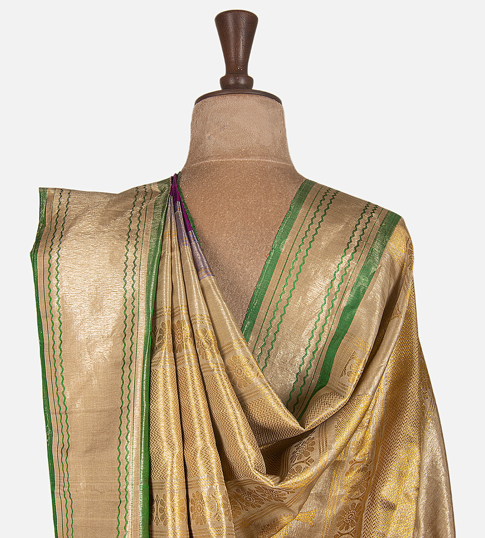 Purple Gadwal Silk Saree