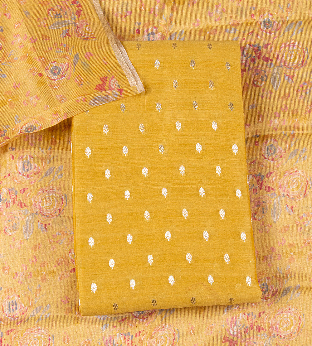 Yellow Mul Cotton Salwar