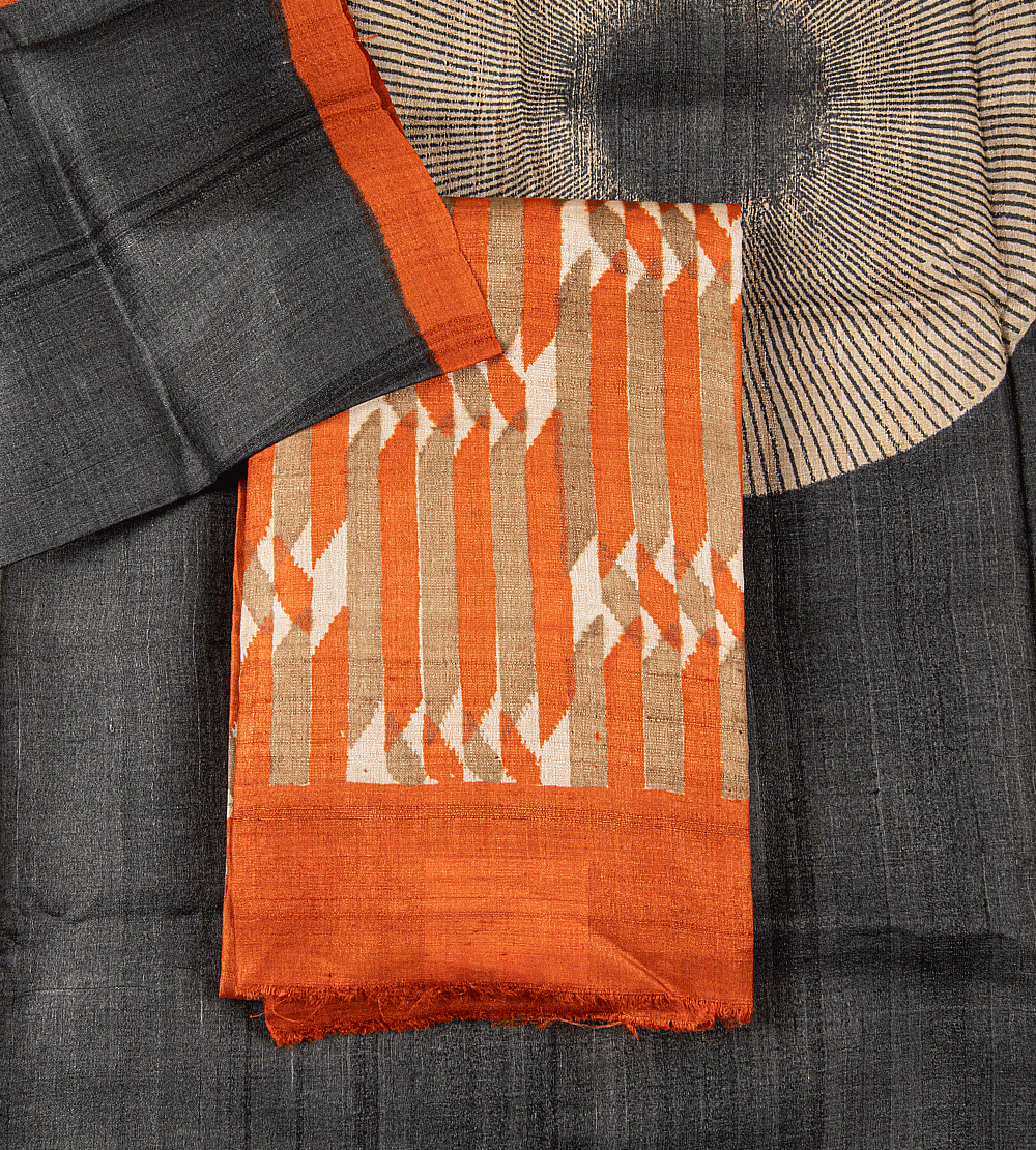 Orange Tussar Salwar