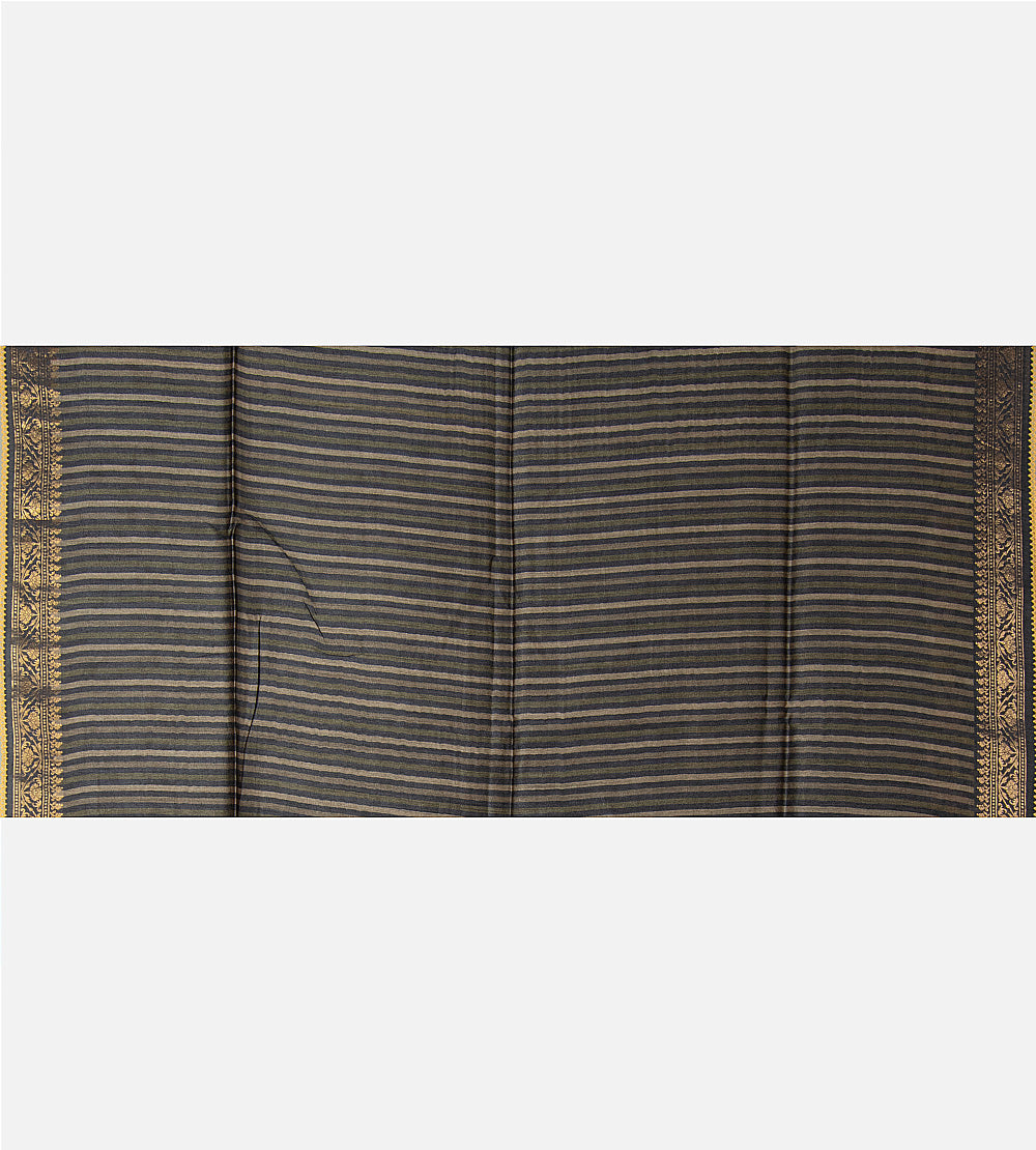 Black Tussar Saree