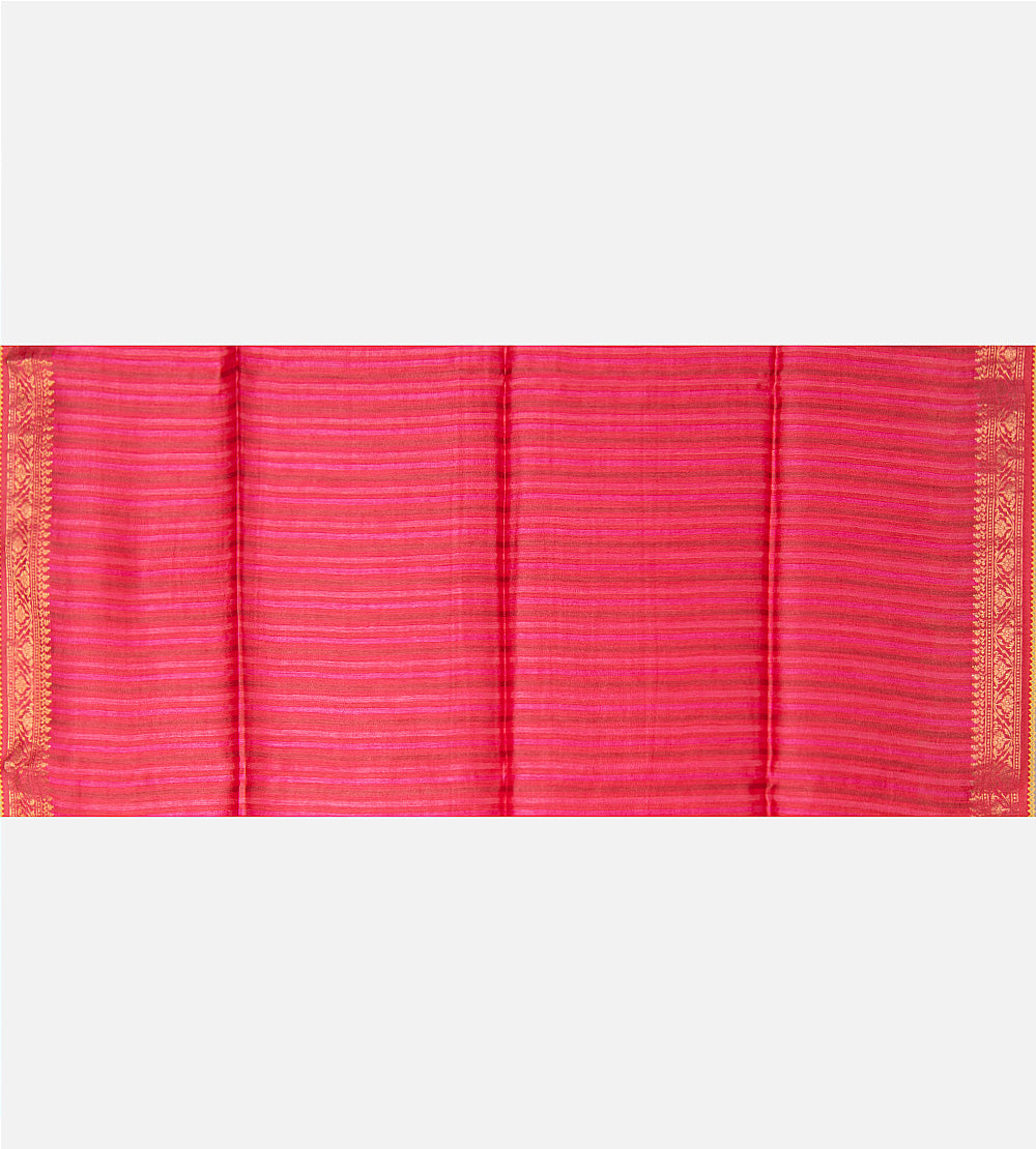 Pink Tussar Saree