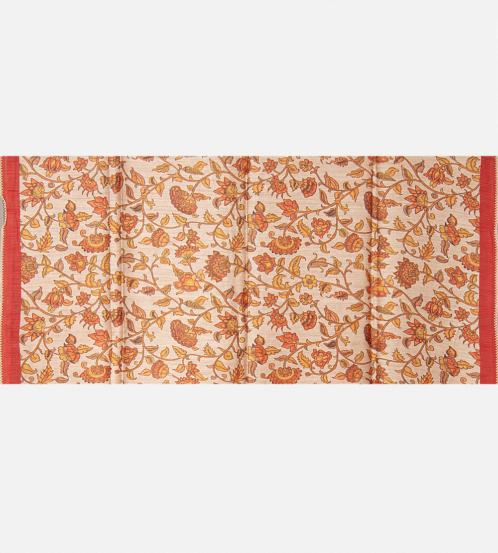 Multicolour Tussar Saree