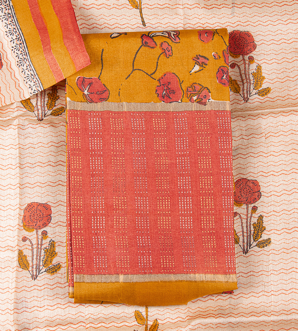 Yellow Tussar Salwar