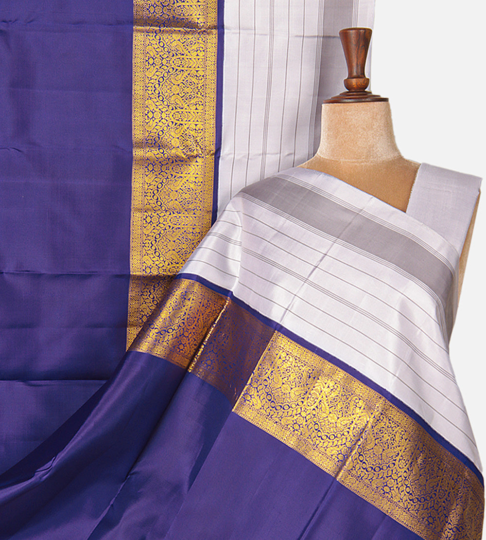 Violet Kanchipuram Silk Saree