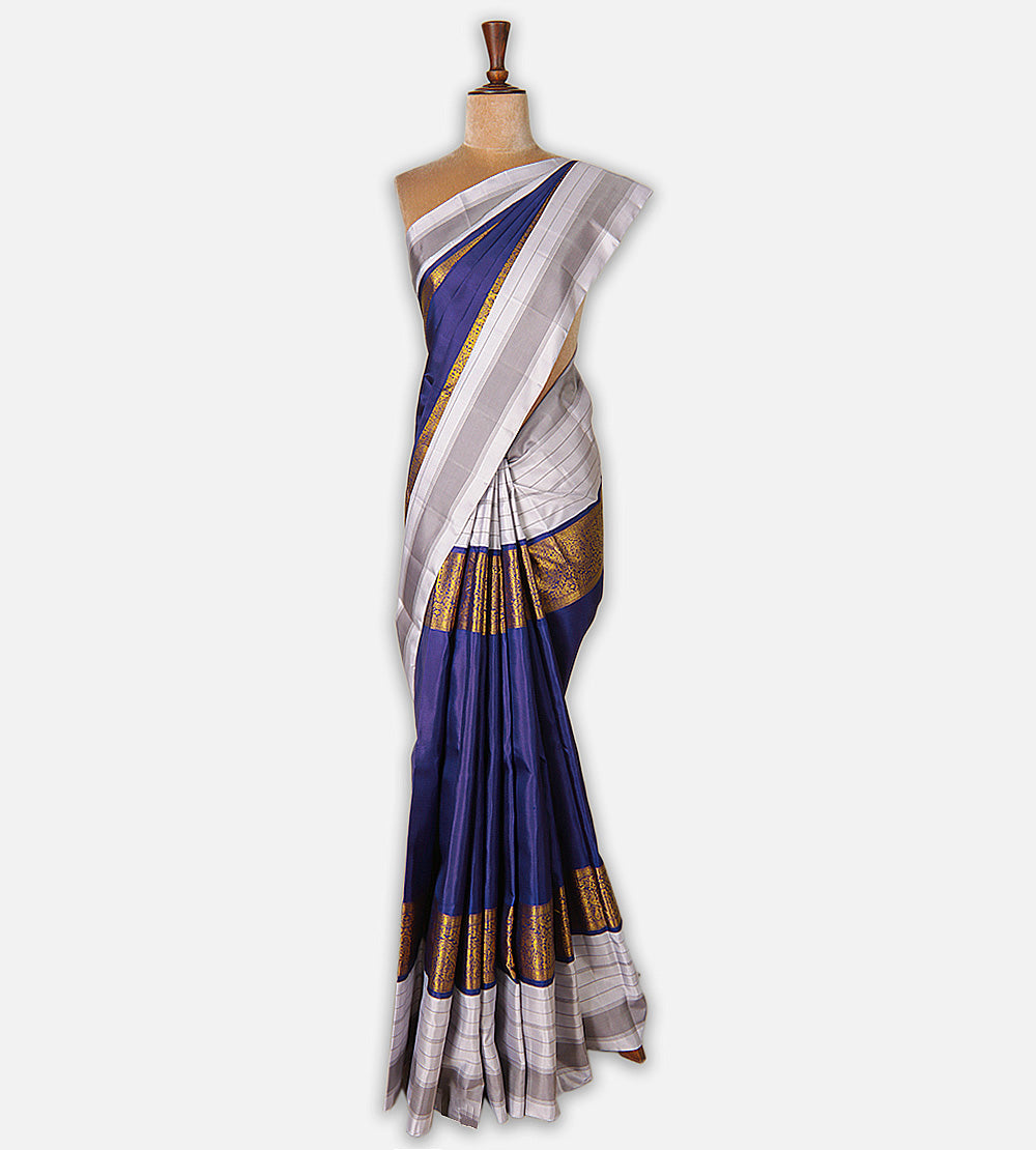 Violet Kanchipuram Silk Saree