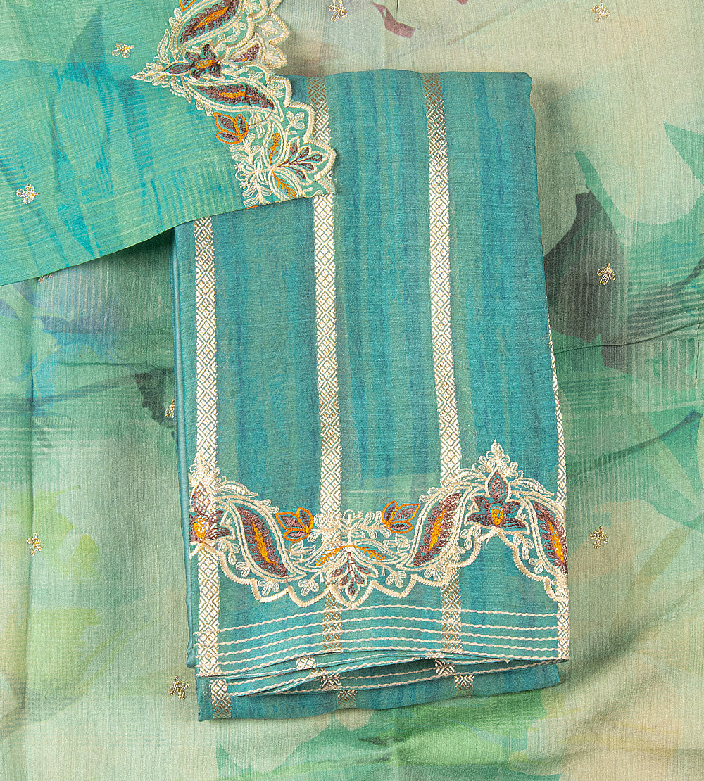 Blue Tussar Salwar