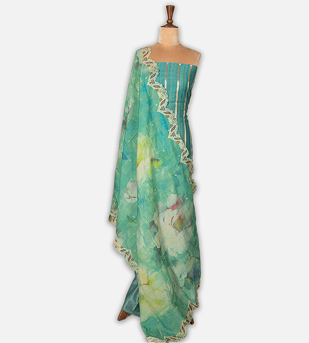 Blue Tussar Salwar