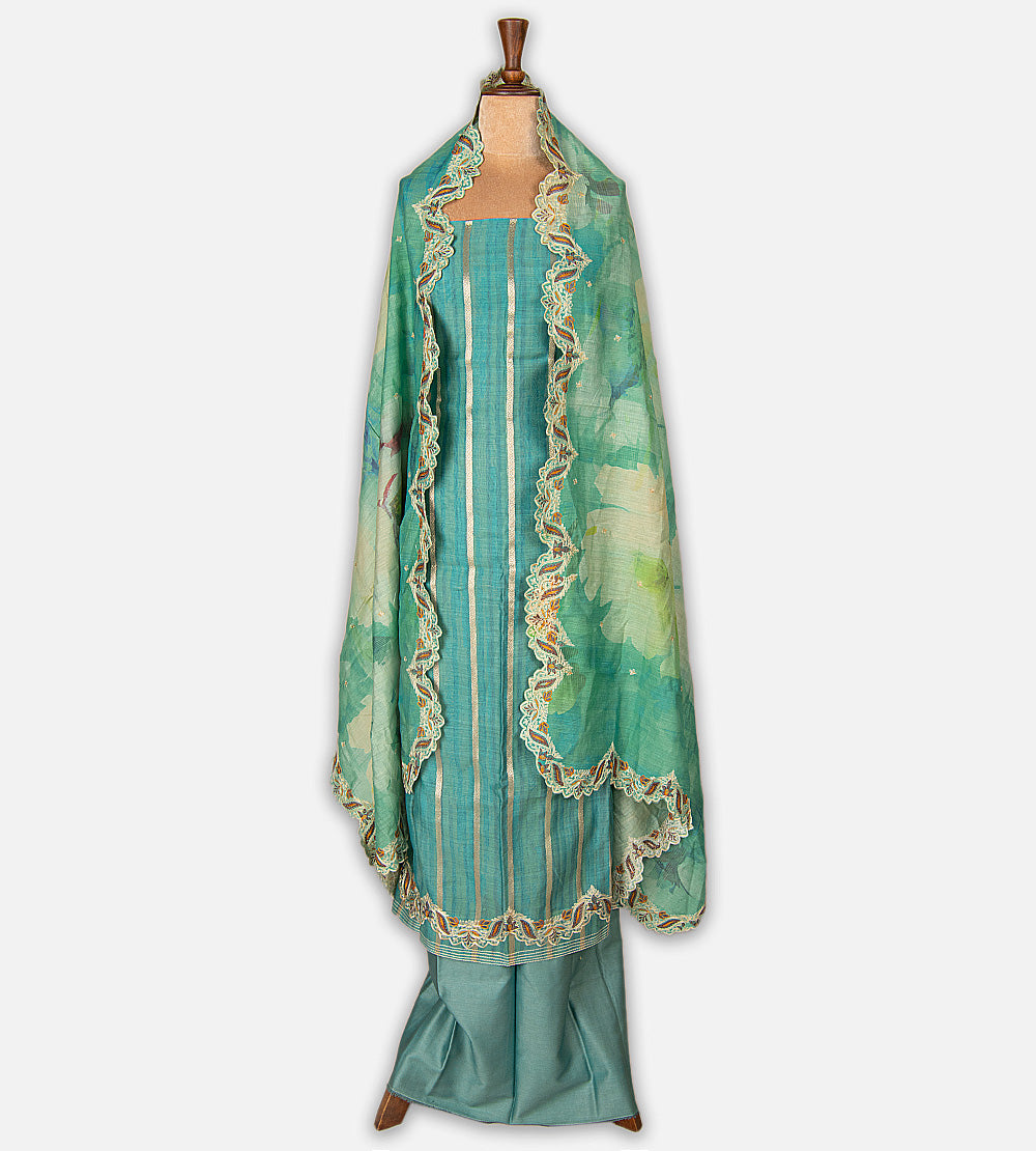 Blue Tussar Salwar