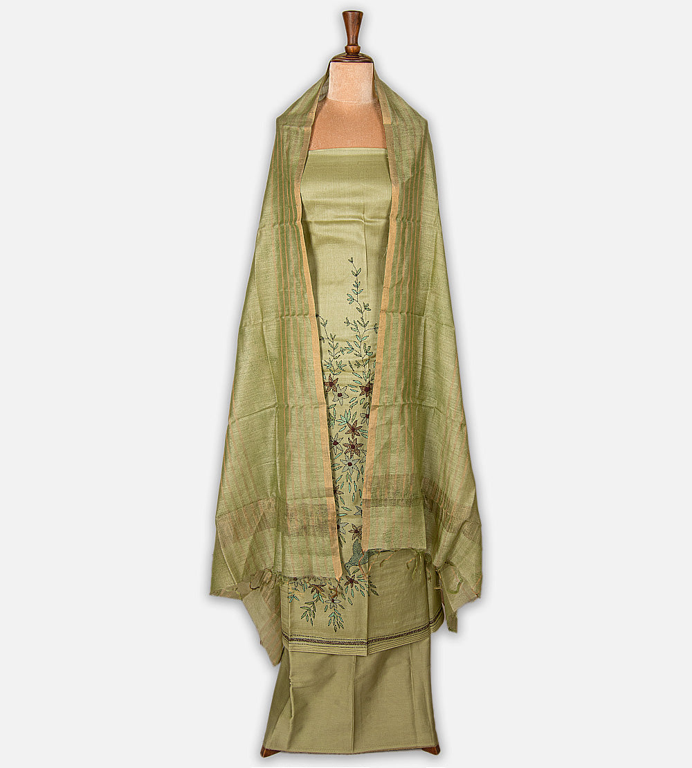 Green Tussar Salwar