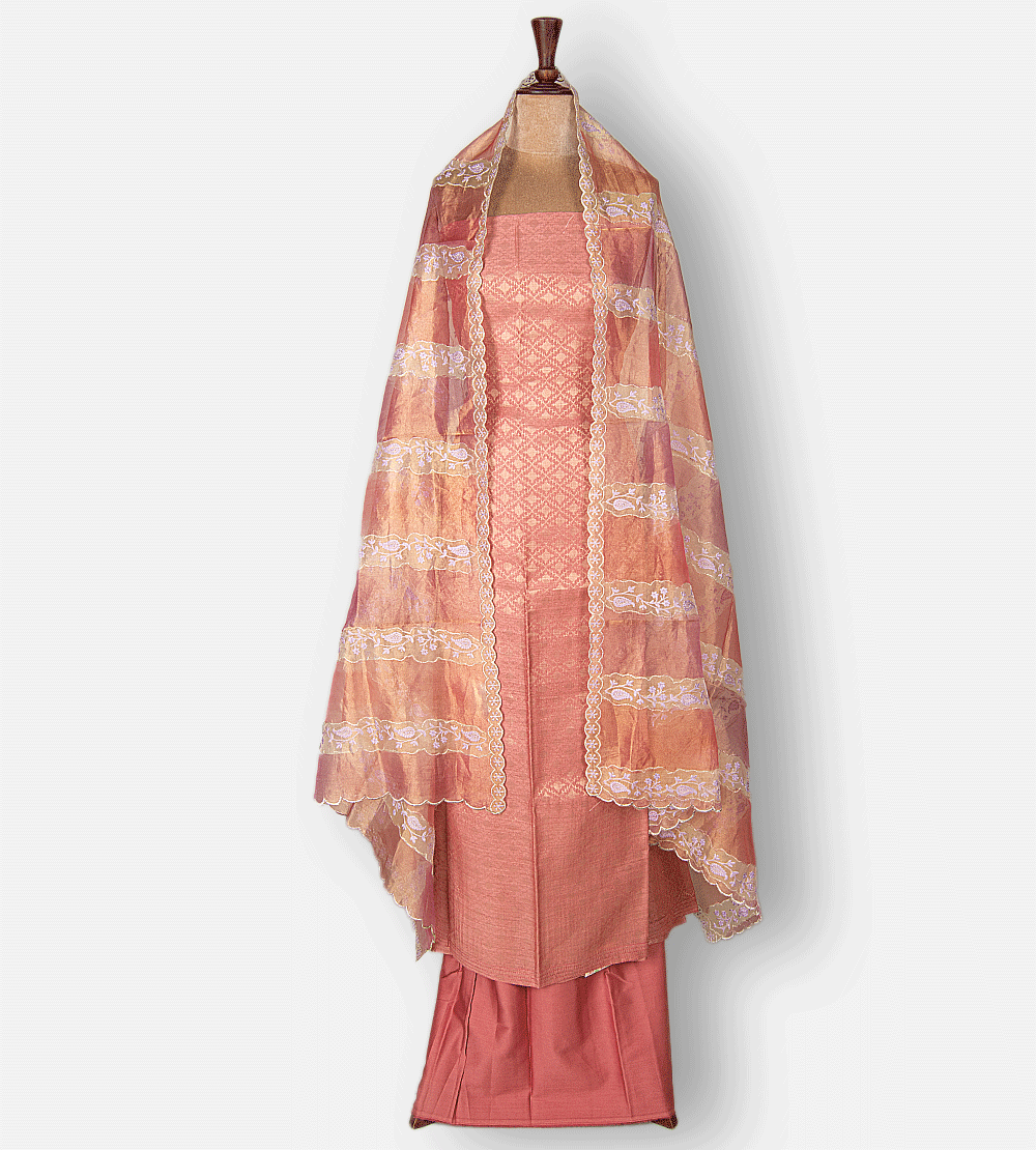 Coral Tussar Salwar