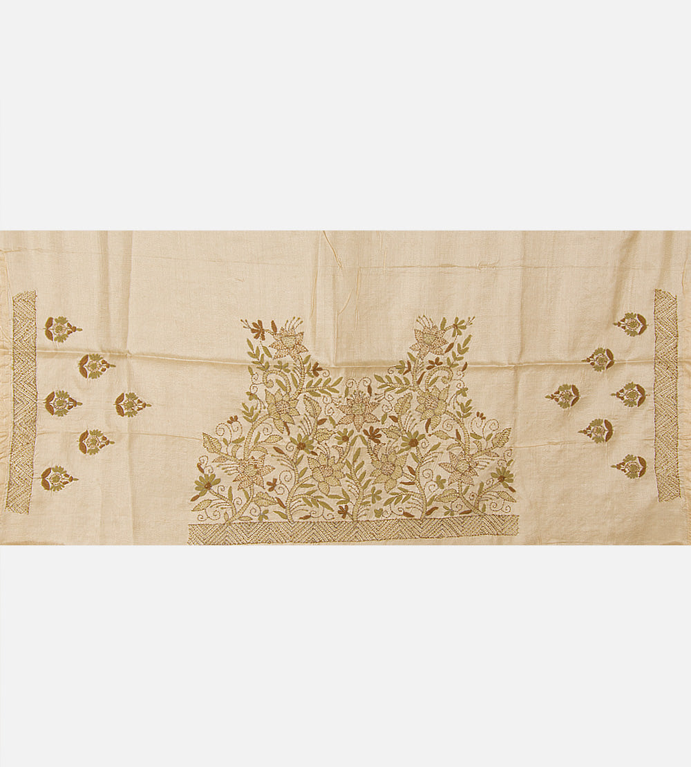 Gold Colour Tissue Kota Silk Saree