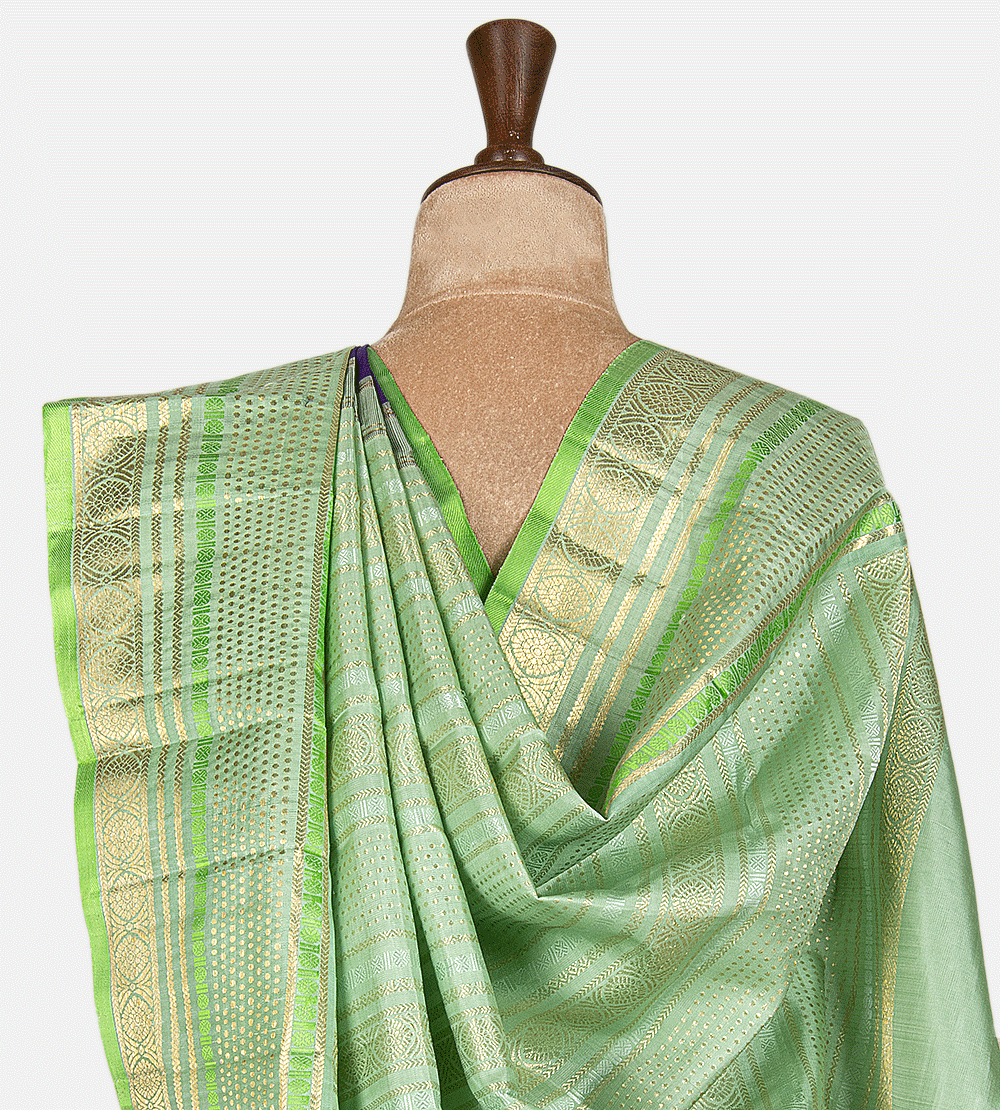 Blue Kanchipuram Silk Saree