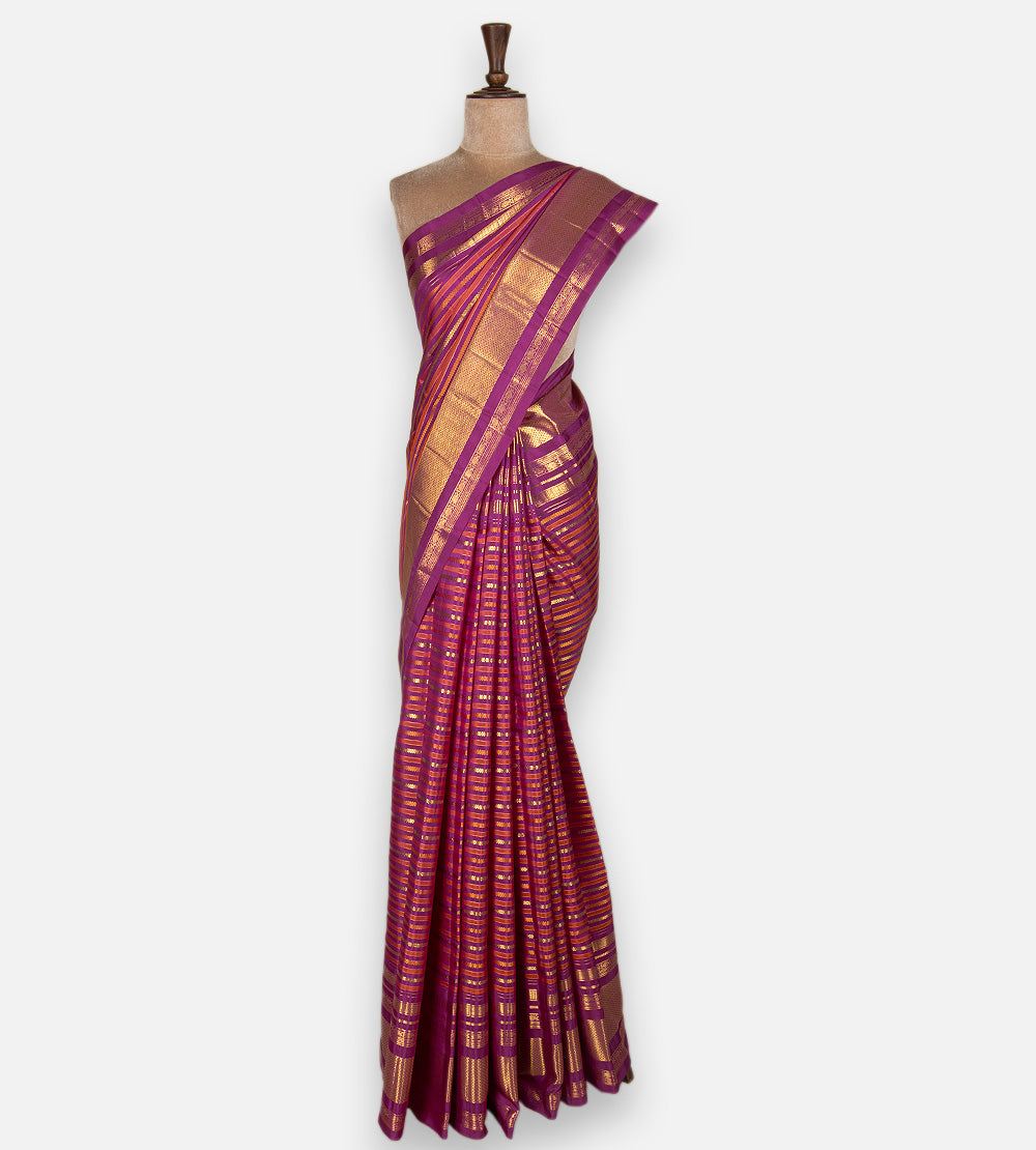 Pink Kanchipuram Silk Saree