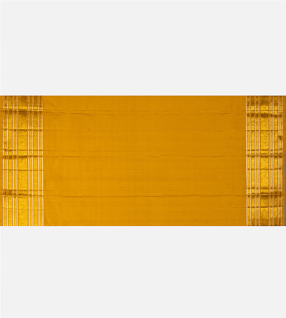Rust Orange Kanchipuram Silk Saree