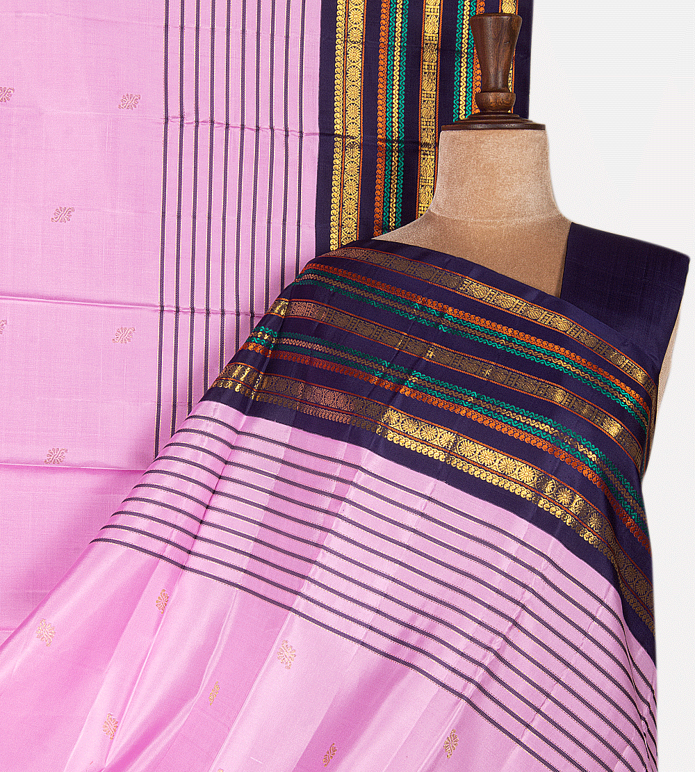 Pastel Pink Kanchipuram Silk Saree