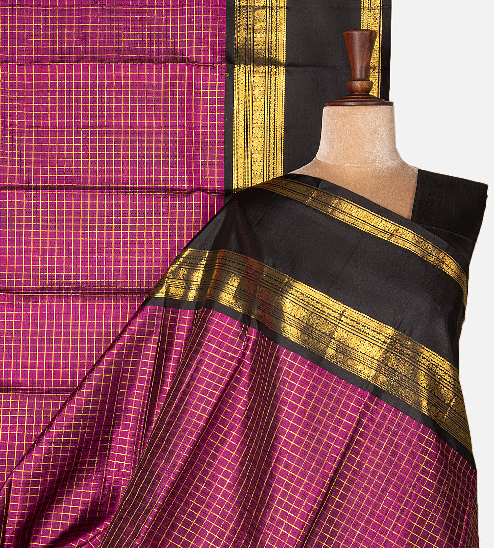 Pink Kanchipuram Silk Saree