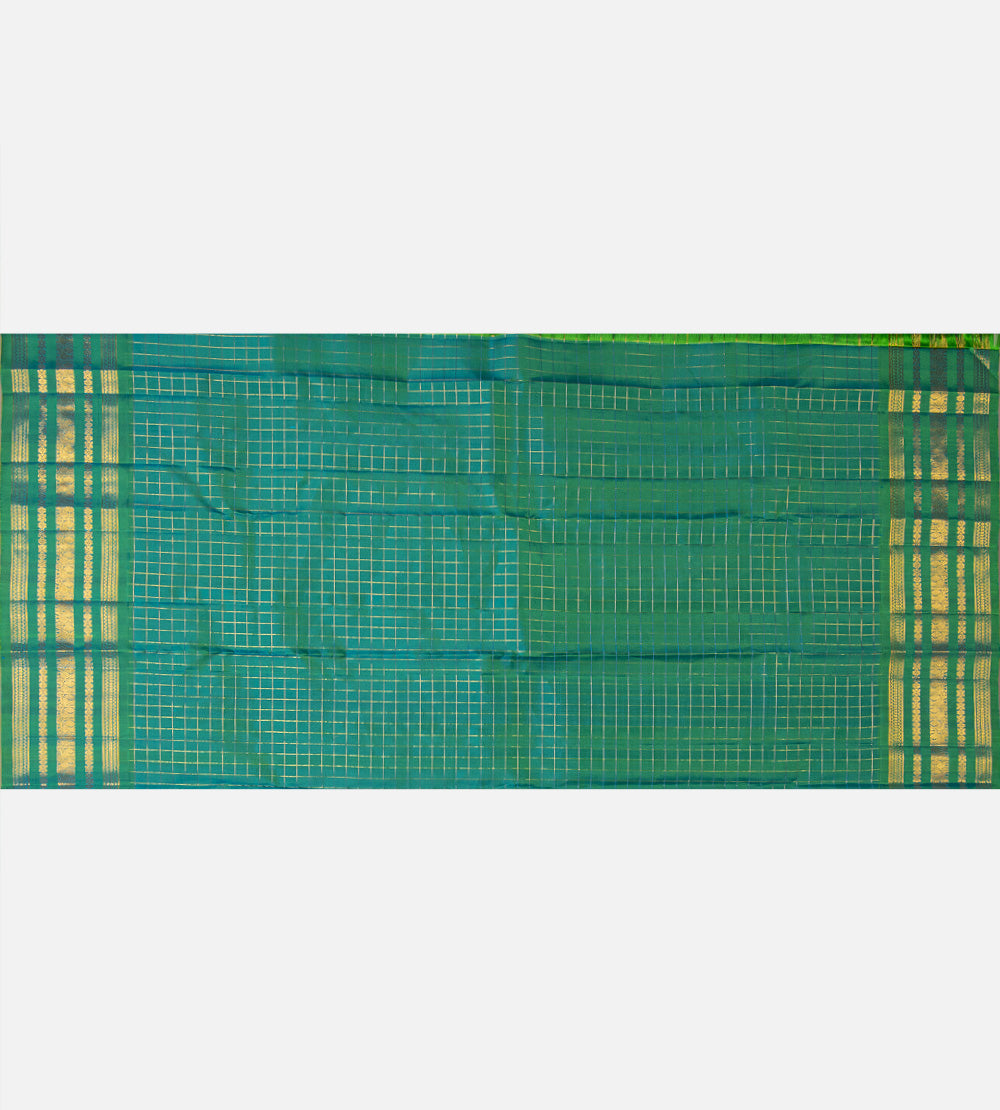 Multicolour Kanchipuram Silk Saree