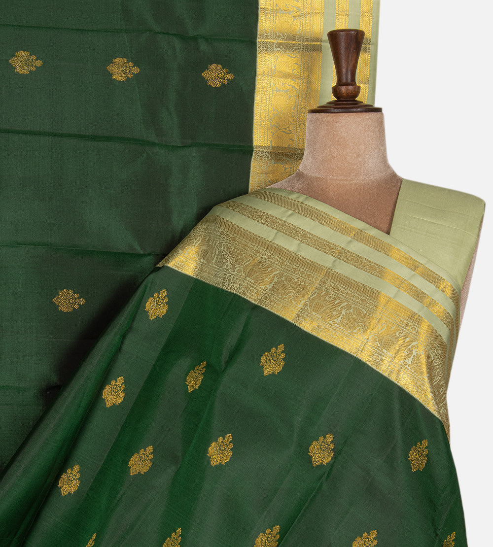 Green Kanchipuram Silk Saree