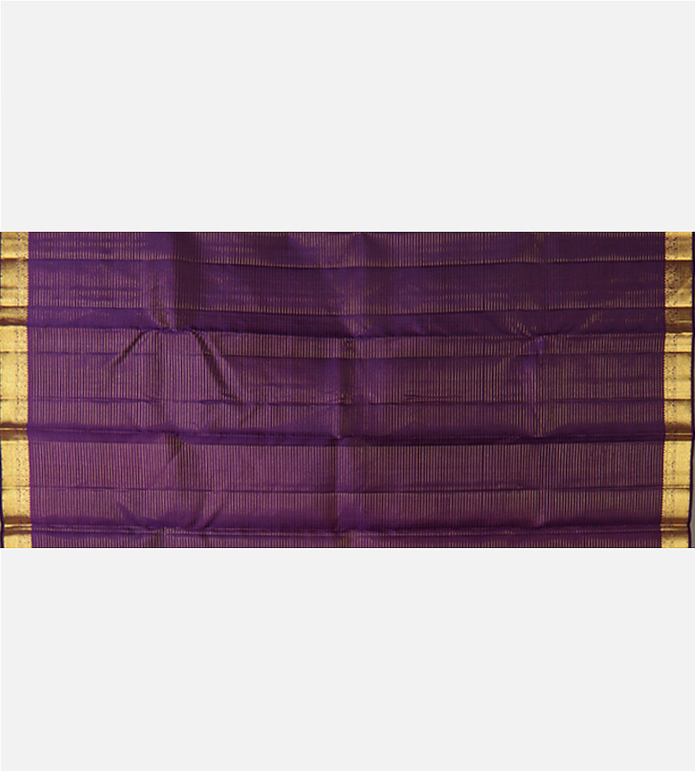 Purple Kanchipuram Silk Saree
